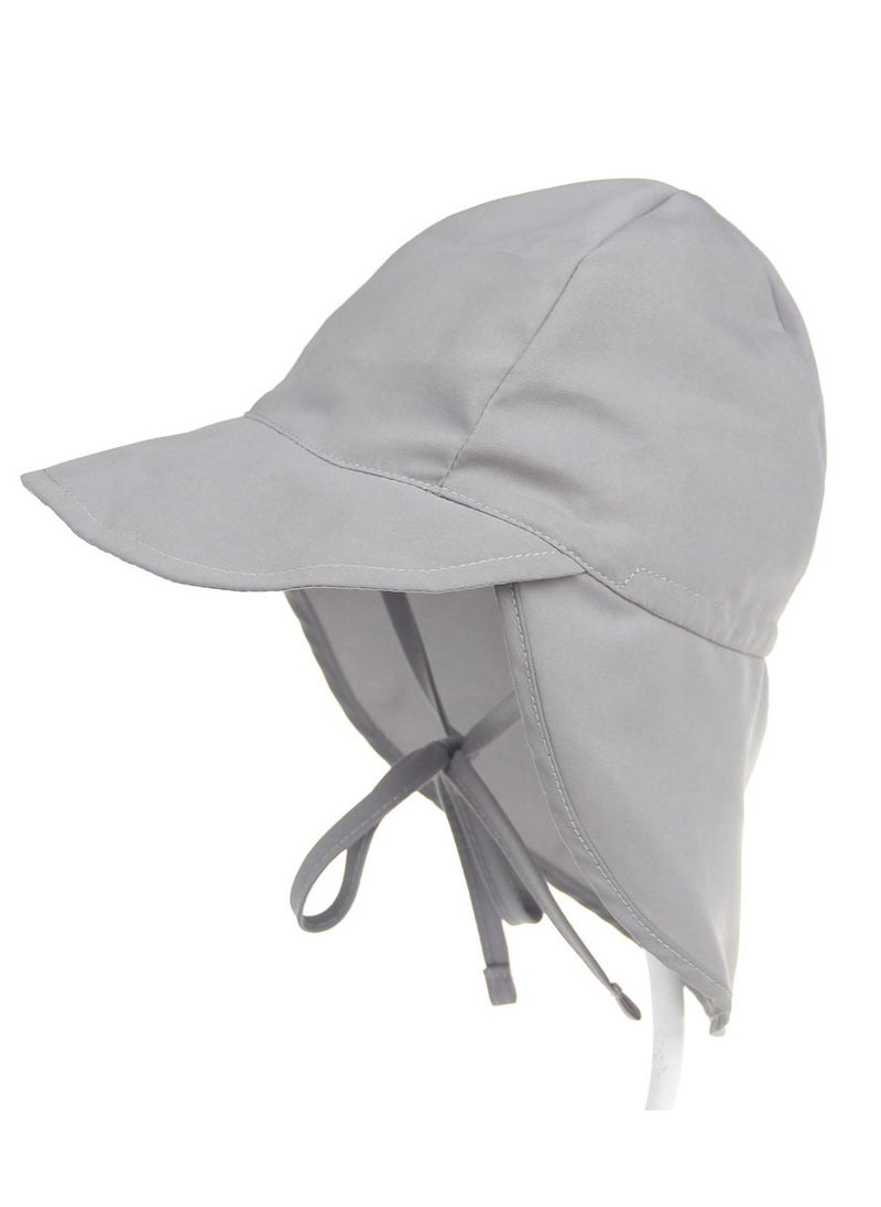 Generic Kids UV Protection Sun Hat Toddler Summer Beach Wide Brim Hat, Grey, SD 