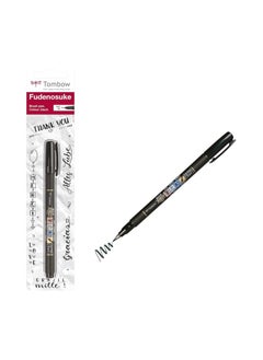Tombow Tombow FUDENOSUKE BRSH PEN BROAD BLK  - Image 1