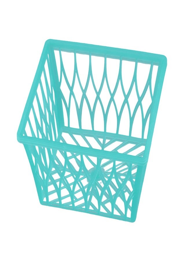 SINJEUN 150 PCS Plastic Berry Basket Pint Size, 4 Inch Green Strawberry Basket with Open Weave Pattern for Party Farmer Market Summer Picking - Image 4