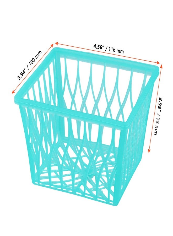 SINJEUN 150 PCS Plastic Berry Basket Pint Size, 4 Inch Green Strawberry Basket with Open Weave Pattern for Party Farmer Market Summer Picking - Image 2