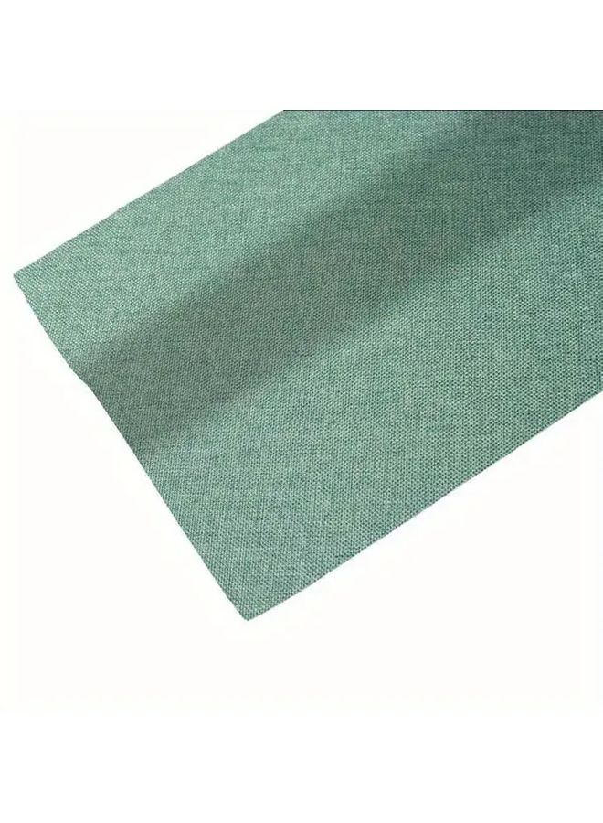 غلاف كتاب من الكتان الأخضر الخيزران، غطاء نسيجي واقي فاخر، مقاس 7.87 × 196.85 بوصة - Image 1