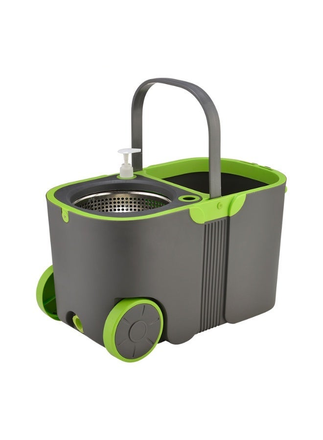PAACHU 360°  Spin Mop with Bucket – Durable Design, Adjustable Handle, Microfiber Pad-11L - Image 2