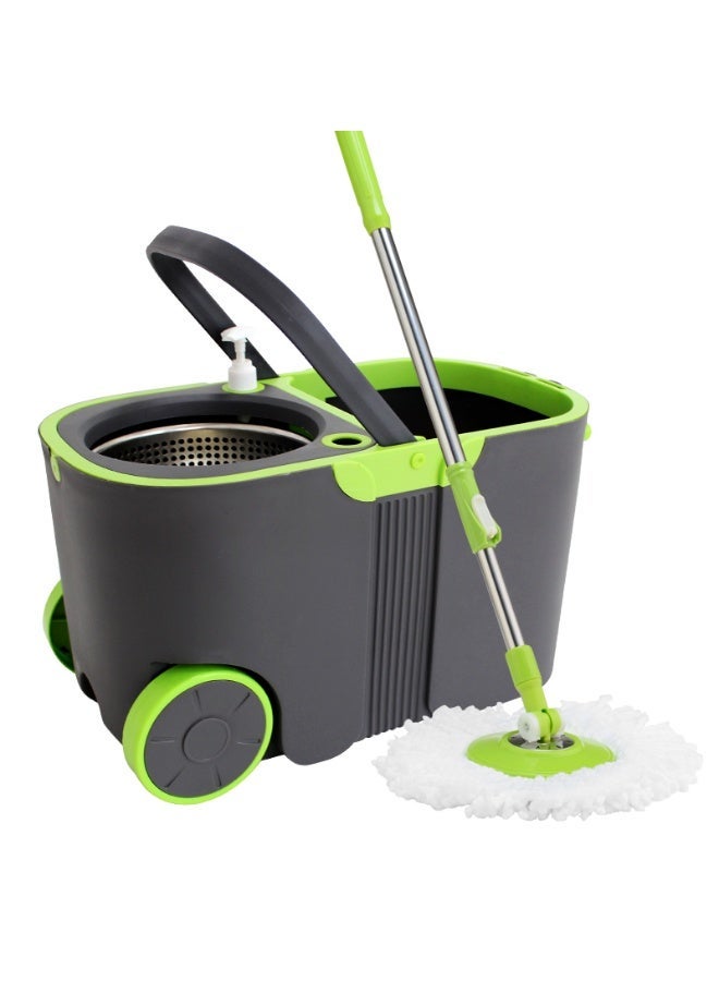 PAACHU 360°  Spin Mop with Bucket – Durable Design, Adjustable Handle, Microfiber Pad-11L - Image 4