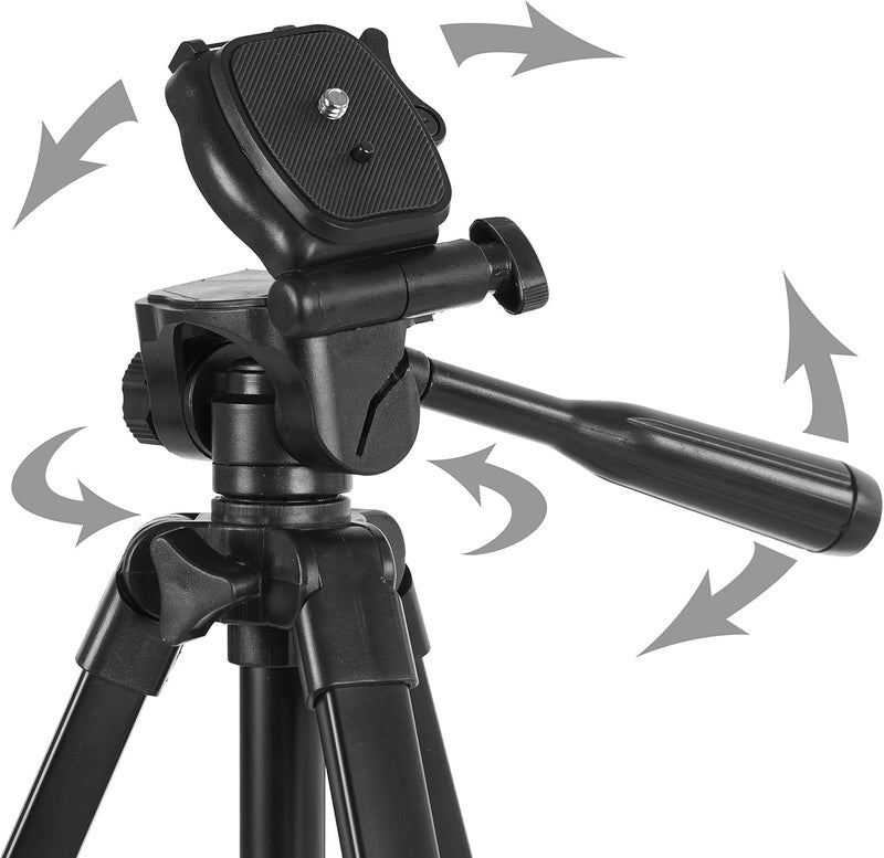 Ravelli APLT3 53" Light Weight Aluminum Tripod, with Carrying Bag and Universal Smartphone Mount Adapter - Image 5