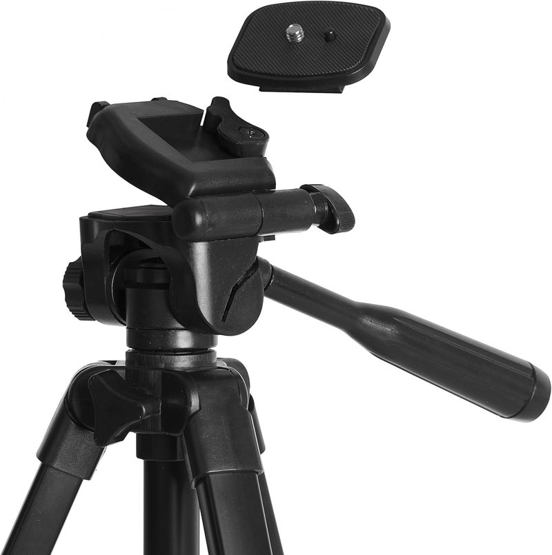 Ravelli APLT3 53" Light Weight Aluminum Tripod, with Carrying Bag and Universal Smartphone Mount Adapter - Image 4