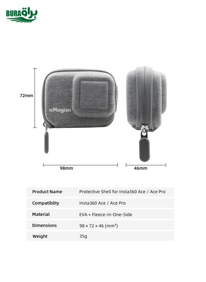 BURAQ - For Insta360 Ace / Ace Pro aMagisn Body Bag Mini Storage Protection Case - Image 1