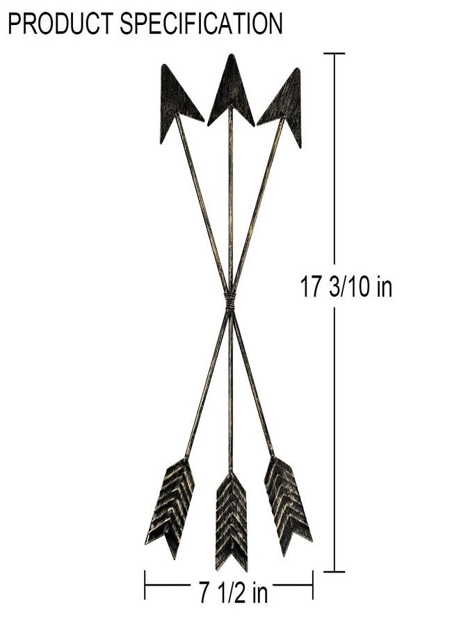 DECORKEY Metal Arrow Wall Decor, Distressed Native American Decor, Wall Hanging Decorative Wall Art for Nursery Gallery Wall, Farmhouse Indoor Outdoor Decoration - Image 4