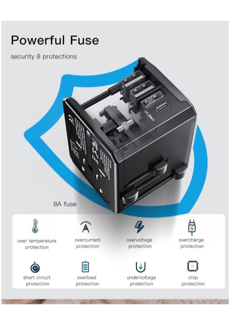 ELTRAZONE MC-10 USB-C Port Universal Travel Adapter is the international travel electrical plug adapter - Image 3