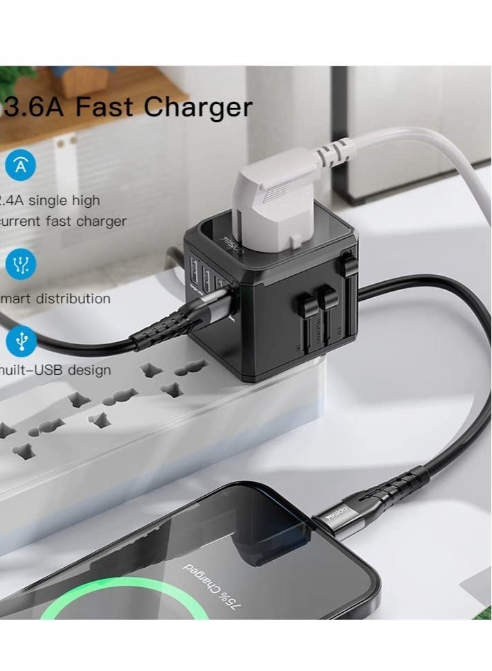 ELTRAZONE MC-10 USB-C Port Universal Travel Adapter is the international travel electrical plug adapter - Image 4