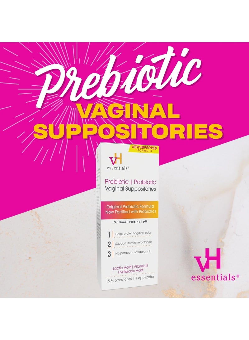 vH Essentials Prebiotic Suppositories Optimal pH 15 Suppositories - Image 2
