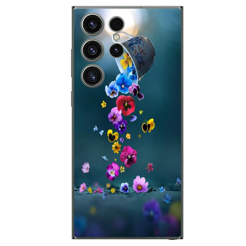 FCS Printed Designer Vinyl Mobile Back Skin Sticker for Samsung Galaxy S24 Ultra| Protects Against Dust, Precision-Fit, Vinyl, Bubble-Free Installation- (New-2) - Image 1