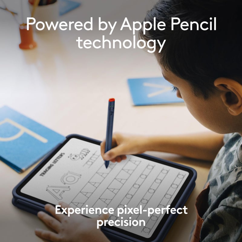 Logitech Crayon Digital Pencil for iPad (iPad Models with USB-C Ports) Featuring Apple Pencil Technology, Anti-roll Design, and Dynamic Smart tip. - Image 2
