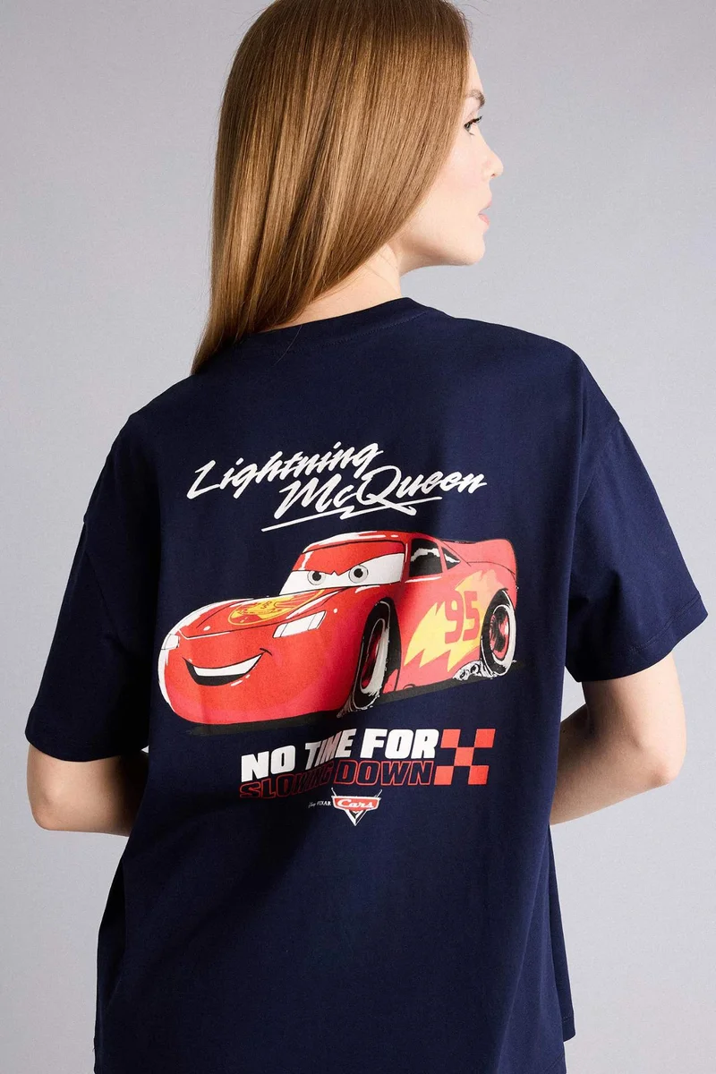 ديفاكتو Boy Oversize Cars Print T-Shirt