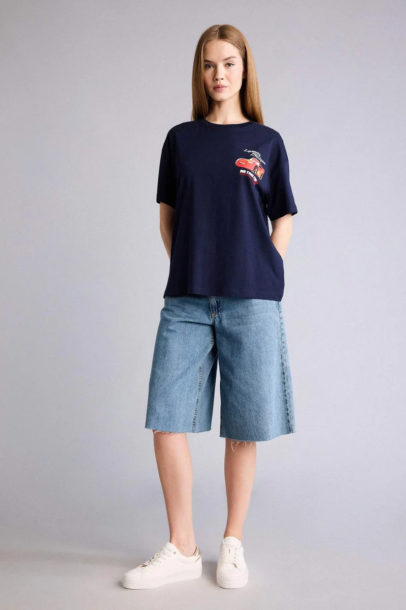ديفاكتو Boy Oversize Cars Print T-Shirt