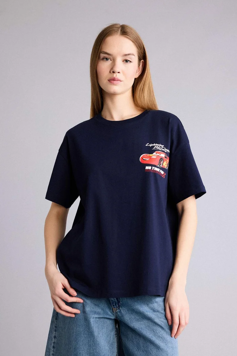 DeFacto Boy Oversize Cars Print T-Shirt