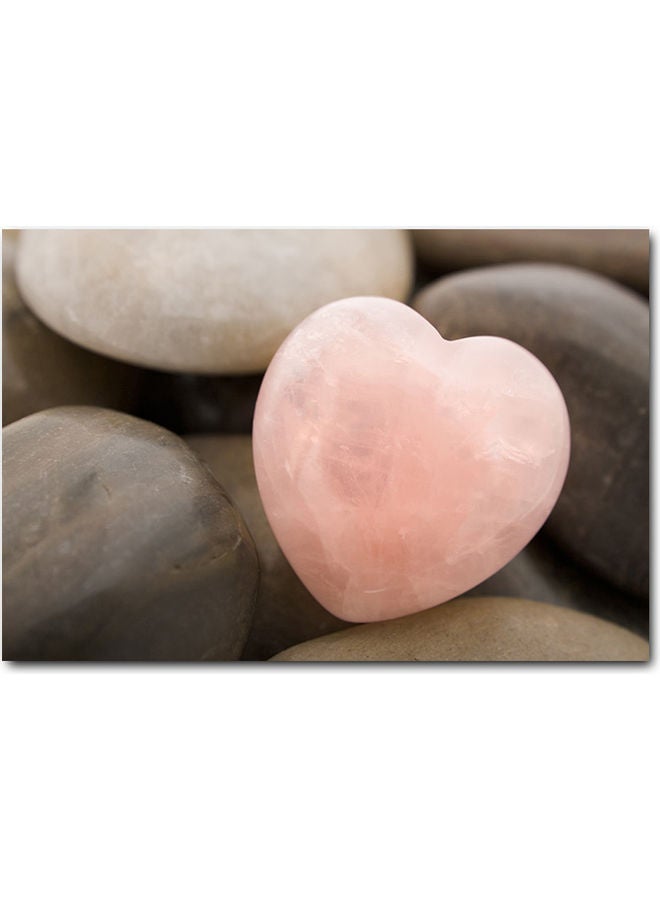 RYN Love Heart Printed Wall Art Multicolour 40x60cm - Image 2