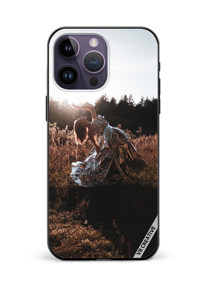 VR CREATIVE Protective Case Cover For Apple iPhone 15 Pro Girl Dance Pose Design Multicolour - Image 1