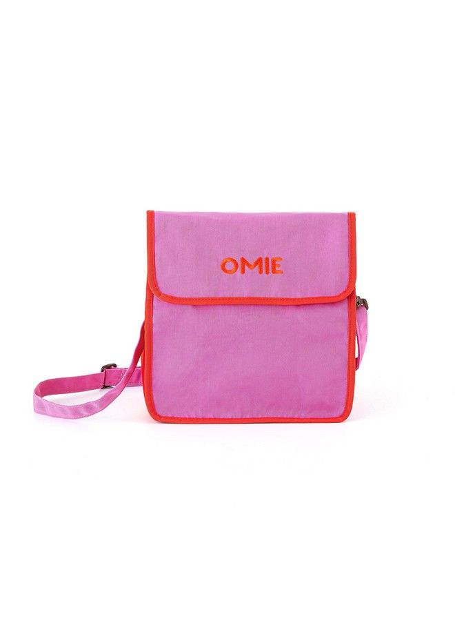 OMIE حقيبة غداء قابلة للغسل والطي مصنوعة من نسيج متين مقاوم للماء مع جيب داخلي وحامل زجاجة خارجي. - Image 1