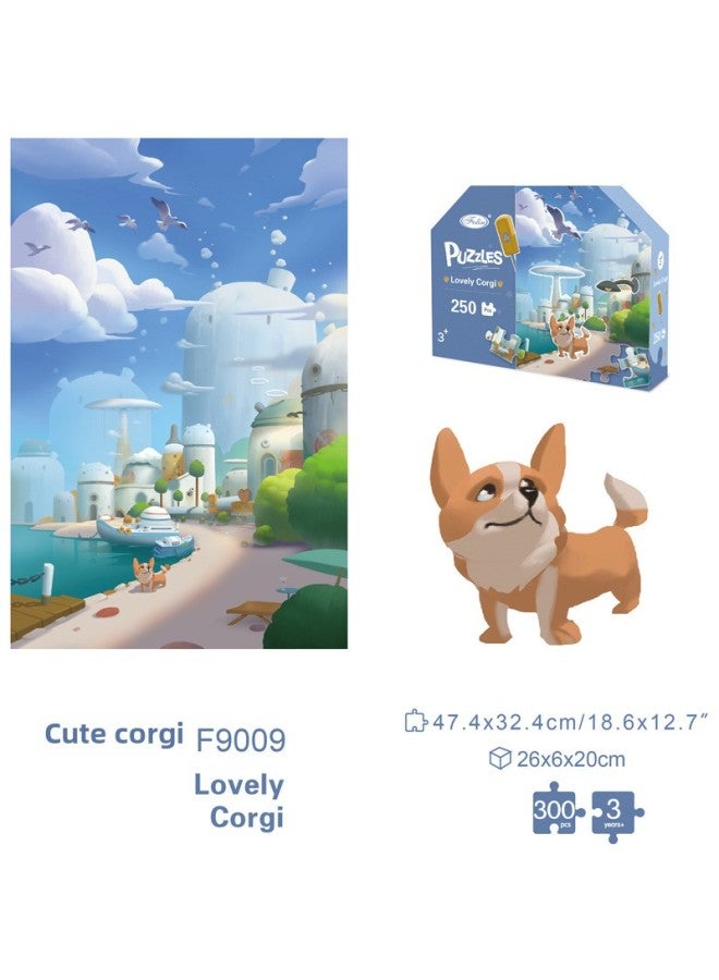 Postage Children's Jigsaw Puzzle 300 Pieces 500 Boys And Girls Assembled Toys 1200g White Card Thickened Cartoon Jigsaw Puzzle-Color:Forest Girl 300 Tablets - Image 4