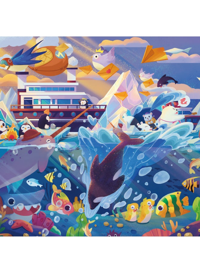 Postage Children's Jigsaw Puzzle 300 Pieces 500 Boys And Girls Assembled Toys 1200g White Card Thickened Cartoon Jigsaw Puzzle-Color:Forest Girl 300 Tablets - Image 2