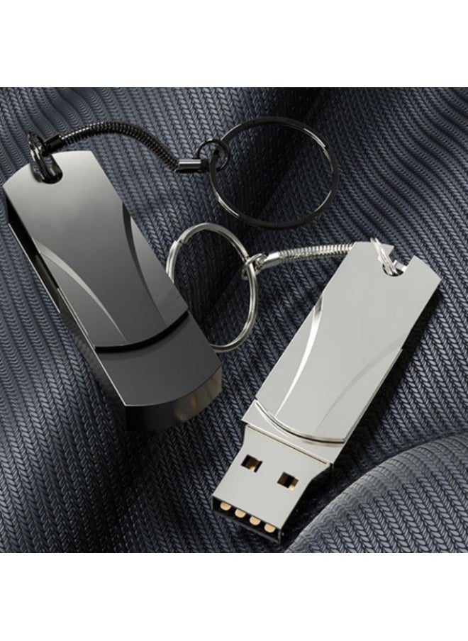 Free Engraving High-speed Usb Flash Drive 32gb Mobile Computer Universal Business Usb Drive Large Capacity Customized-Color:Small Fat Three Generation Silver-Capacity:64GB  - Image 4
