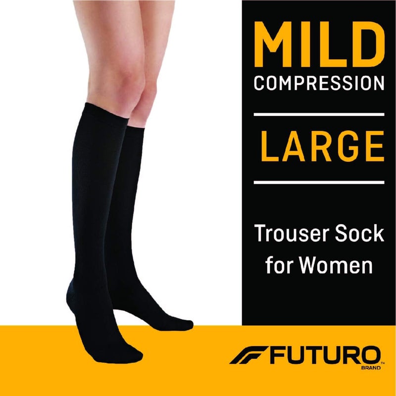 Futuro Energizing Trouser Socks for Women - Large, Black - Image 2