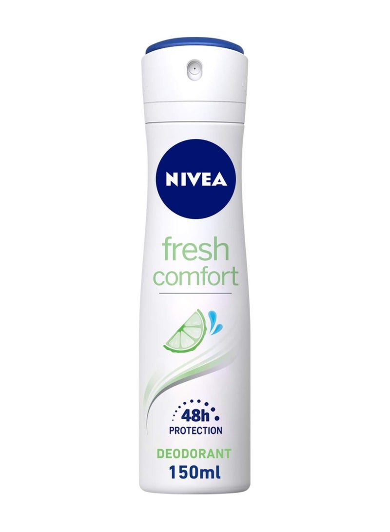 NIVEA Deodorant Spray for Women, Fresh Comfort, 150ml