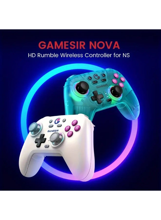 gamesri GameSir Wireless Gaming Controller for Switch, PC, iOS, Android - Ergonomic Design, Motion Sensing, Anti-Drift Hall Effect Joystick, Customizable RGB Lighting, Rechargeable Lithium Polymer Battery, 2.4GHz Wireless Connectivity - Image 5