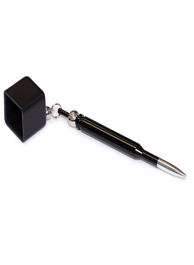 OKKO Bullet Pocket Chalker Billiard Pool Cue Chalk Holder Black + 1 pc of Master Chalk - Image 2