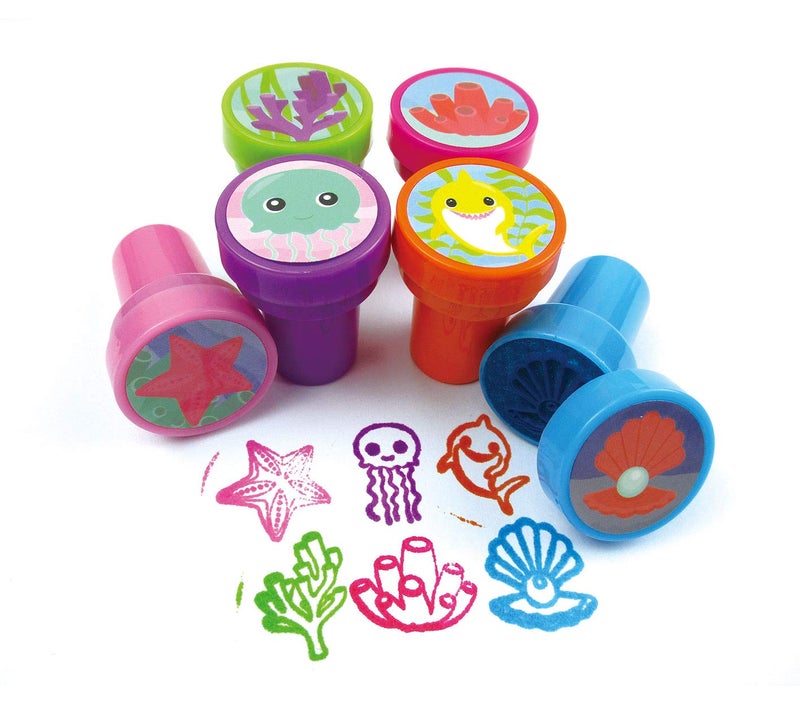 TINYMILLS طوابع عائلة القرش من TINYMILLS عدد 24 قطعة للأطفال - Image 2