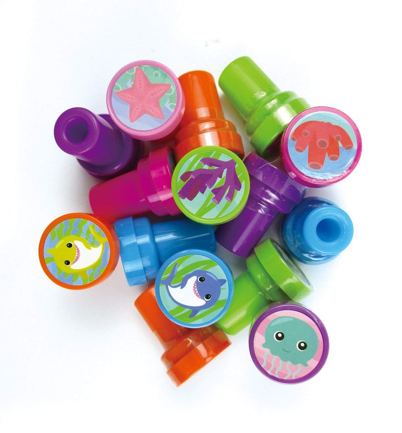 TINYMILLS طوابع عائلة القرش من TINYMILLS عدد 24 قطعة للأطفال - Image 4