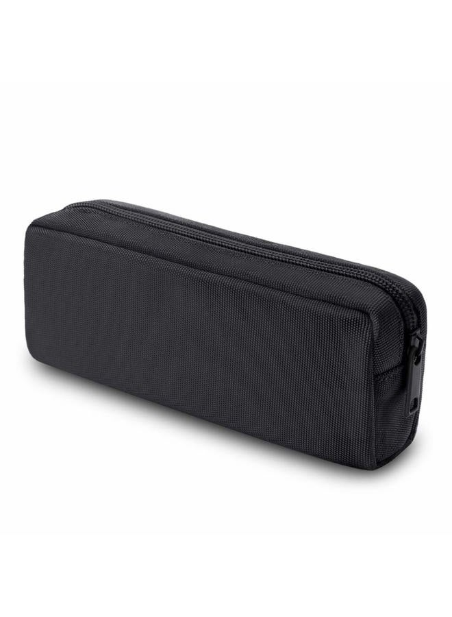 Dobmit Pencil Pen Case, Big Capacity Pencil Pouch Makeup Bag for Girls and Boys Durable Office Stationery Organizer - Black - Image 1