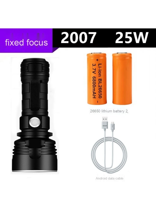 مصباح يدوي براق P70 - ضوء زينون متين، مقاوم للماء، قابل للشحن عبر USB