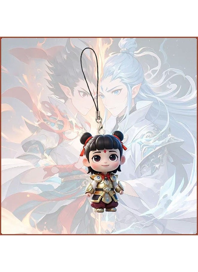 Generic CP pendant Nezha 2: The Devil Boy Comes to the World Dragon King cartoon anime mobile phone chain 1 (Ao Bing)  - Image 3