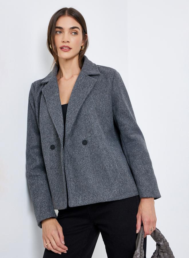 Styli Women Oversized Wool Jacket - Image 1