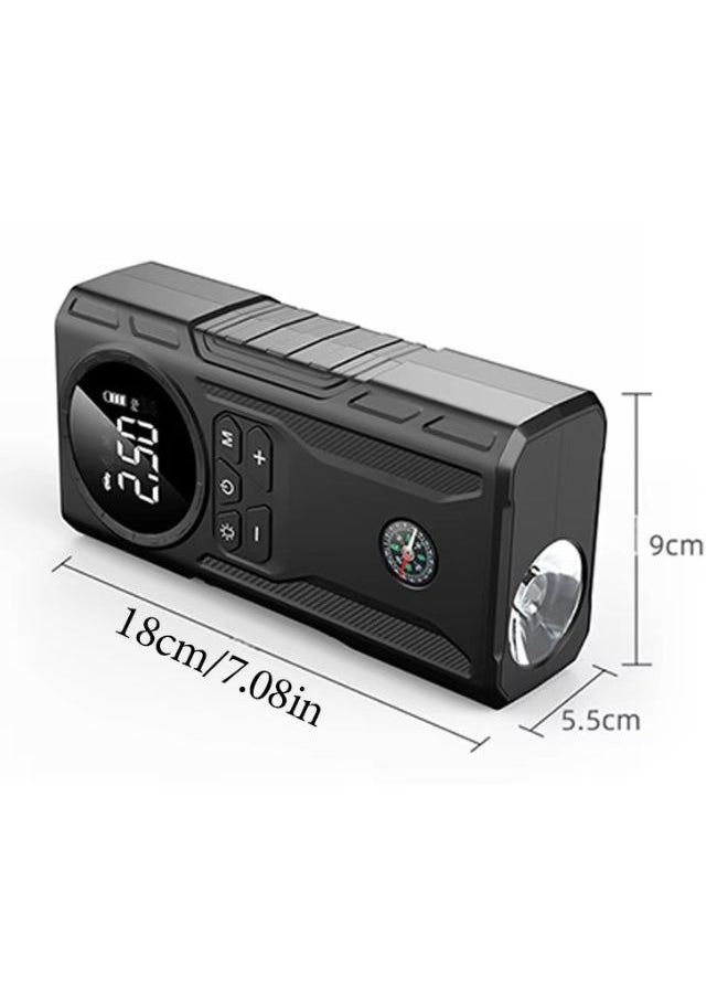 Generic Portable Air Pump Car Jump Starter Car Battery Emergency Booster Power Bank Jump Starter Car 1800A 12V, Car Battery Jumper Starter  - Image 5