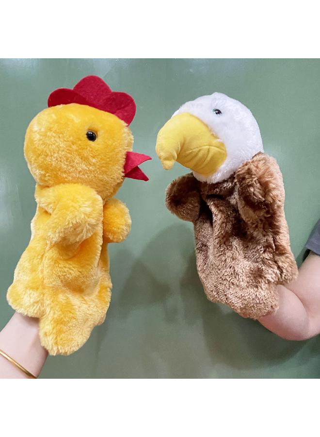 Bluejw Plush Toy Suit Hand Doll Tortoise And Rabbit Race Children Baby Parent-Child Calming Finger Doll - Image 2