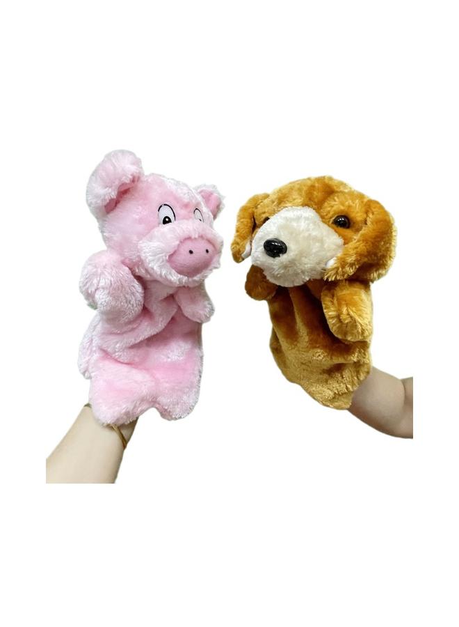 Bluejw Plush Toy Suit Hand Doll Tortoise And Rabbit Race Children Baby Parent-Child Calming Finger Doll - Image 5