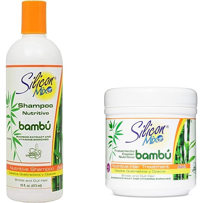 Silicon Mix Hair treatment and shampoo 470ml Combo Set (BAMBOO) - Image 1