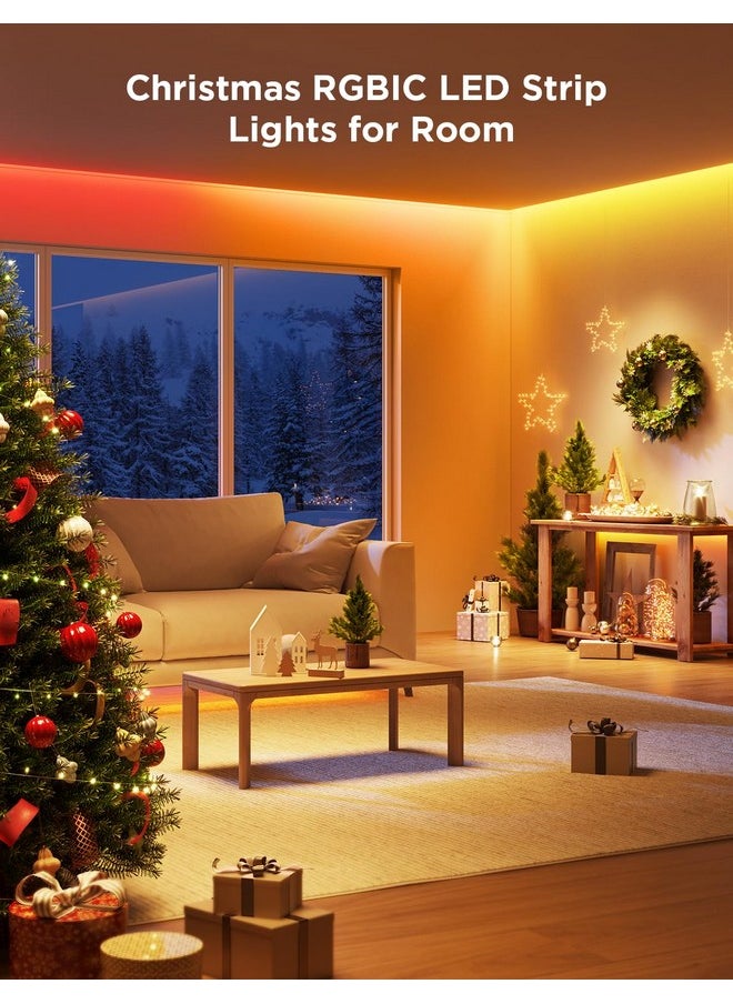 Govee Govee RGBIC LED Strip Lights, 65.6ft Smart LED Lights for Bedroom, Bluetooth LED Lights APP Control, DIY Multiple Colors on One Line, Color Changing LED Lights for Halloween Decor, 2 Rolls of 32.8ft  - Image 3