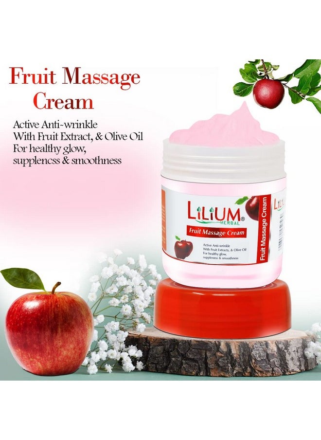 LILIUM Herbal Fruit Massage Cream Face & Body 500Ml, Nourishing Skincare, Natural Fruit Extracts, Hydrating And Revitalizing, Fights Wrinkles & Fine Lines, Soothes And Rejuvenates, For Men Women  - Image 2
