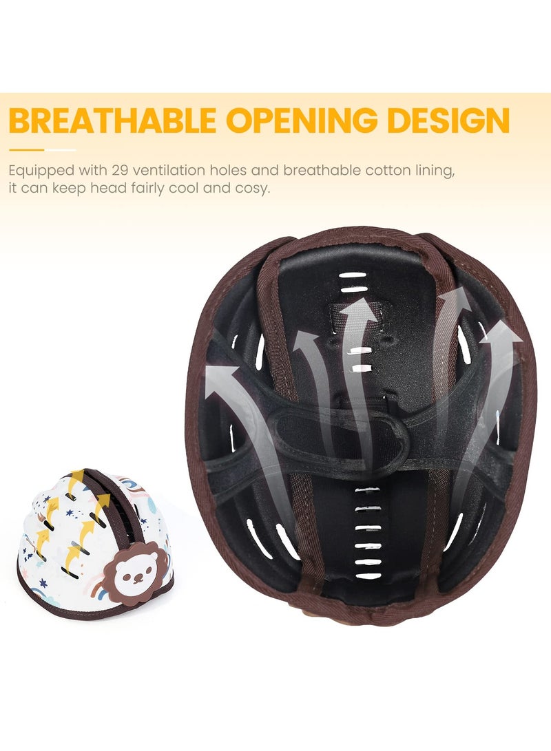 SOLARAE Baby Safety Helmet, Infant Soft Helmet Breathable, Anti-Collision, Ultra-Lightweight, Adjustable Baby Head Protector for Crawling and Walking Suitable for 6-24 Months Baby - Image 3