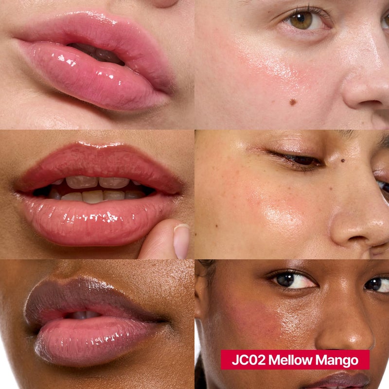 fwee Glowy Jelly Pot + Keychain SET | Dewy Jelly Lip & Blush Color, Tinted Glow Jelly Balm, Dewy Buildable Finish â€“ Mellow Mango (Natural Coral) | 0.14 oz - Image 3