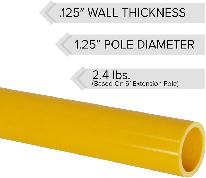 JAMESON FG-4SFP Professional Hollow Core Saw Head Pole, 4' - Image 3