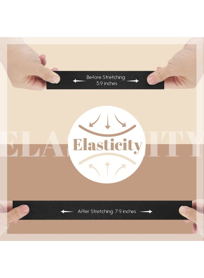 Dreamlover Elastic Band For Wig Wig Band For Laying Edges Lace Melting Band Black Elastic Band For Sewing 1 Inch X 6 Yard - Image 3