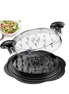 Oasisgalore Chicken Shredder， Chicken Meat Shredder Machine Tool Twist with Lid for Pork Beef Chicken（Black）  - Image 1
