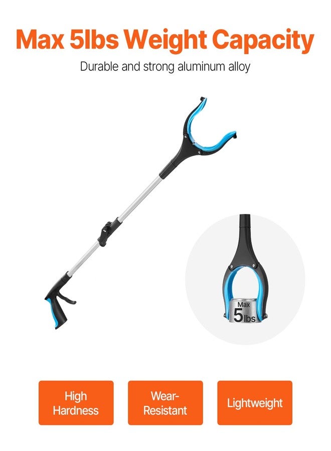VEVOR Grabber Reacher Tool, 2-Pack 34" Foldable Reacher Grabber Pickup Tool with 360° Rotating Wide Jaw and Dual-Sided Magnet, Lightweight Grabber Reacher Tool for Seniors, Trash Picker Upper Grabber - Image 4