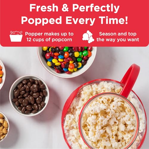 Ecolution Patented Micro-Pop Microwave Popcorn Popper with Temperature Safe Glass, 3-in-1 Lid Measures Kernels and Melts Butter, Made Without BPA, Dishwasher Safe, 3-Quart, Red - Image 3
