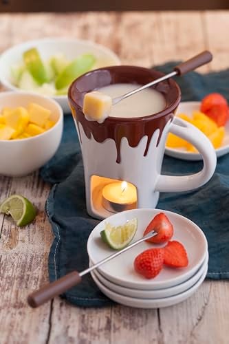 Swissmar F12064 4-Piece Nostalgia Chocolate Fondue Mug Set - Image 2