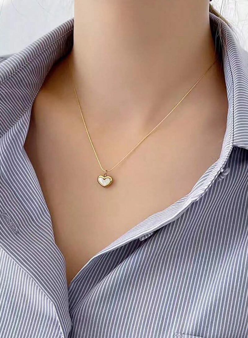 Equal Stylish Gold Plated Stainless Steel Necklace For Women - Image 1